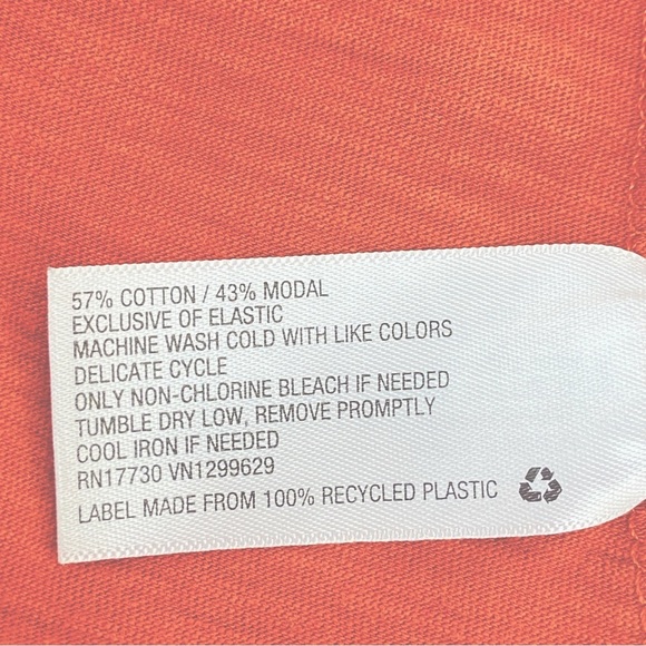 KNOX Rose Womens Henley Blouse Orange Short Sleeve V-Neck Button Up Size L - Picture 10 of 11